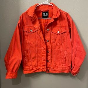 Orange Jean Jacket